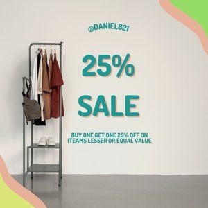 SALE 25% OFF